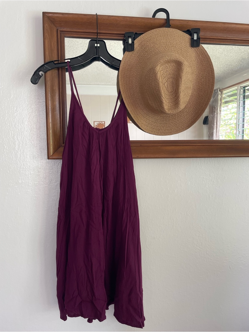 Roxy Sleeveless Mini Dress in Deep Plum